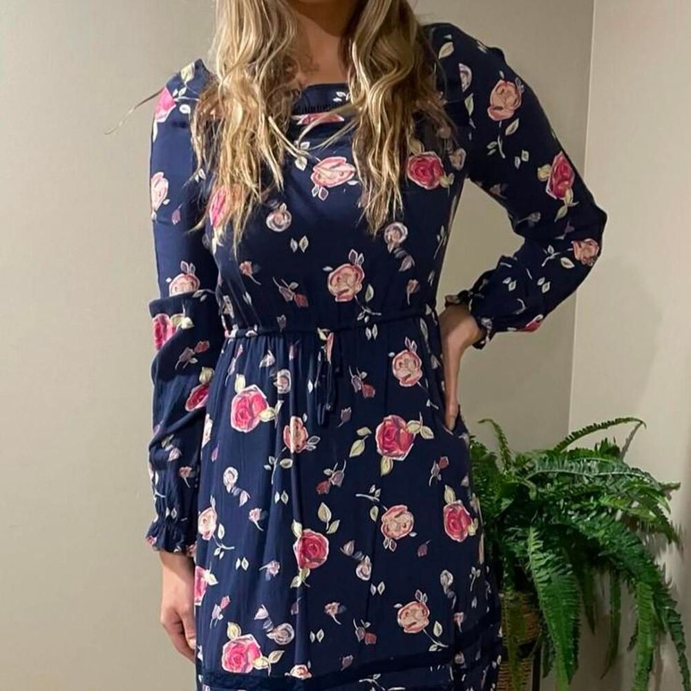 Lauren-conrad Women's Navy and Blue Dress